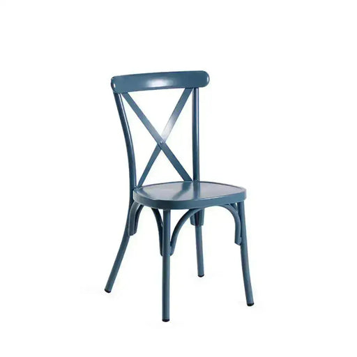 Alfresco Aluminium Dining Chair Blue JJ Crown Design