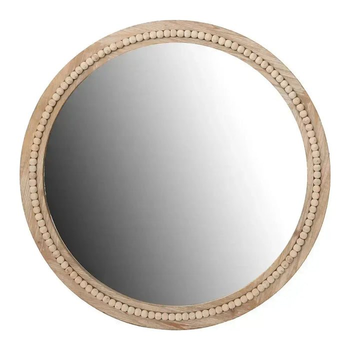 Beaded Wooden Mirror JJ Crown Design