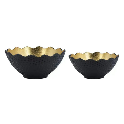 Black & Gold Bowls JJ Crown Design