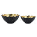 Black & Gold Bowls JJ Crown Design