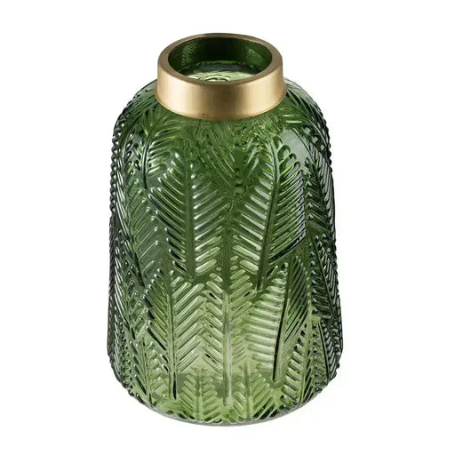 Green Glass Vases JJ Crown Design