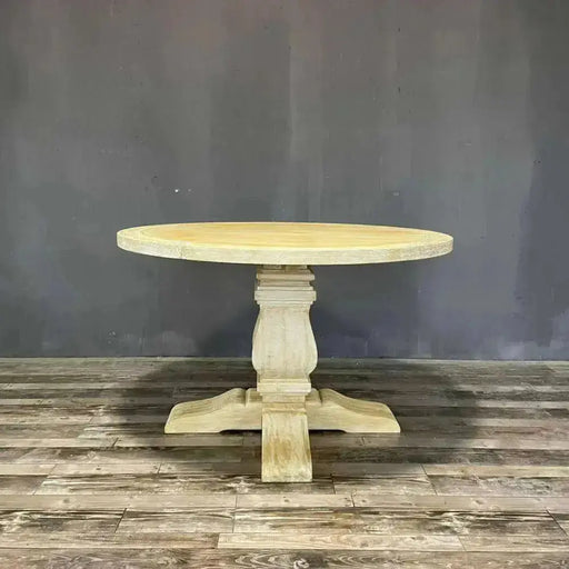 Oak Dining Table Round JJ Crown Design