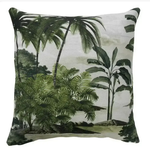 Paloma Green Palmy Jungle Cushion 50 x 50cm Paloma Living