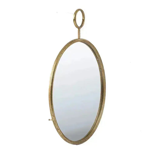 Round Gold Mirror Claudine JJ Crown Design