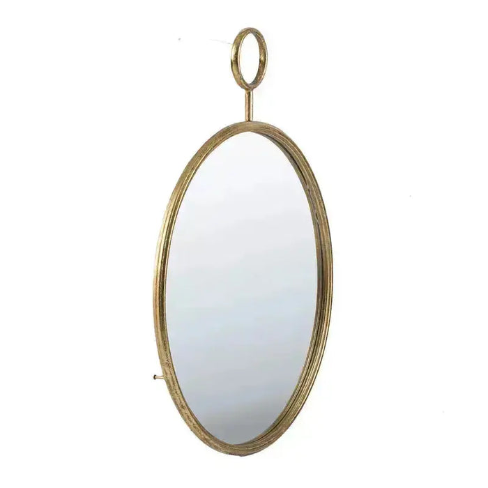 Round Gold Mirror Claudine JJ Crown Design