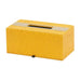 Tissue Box Yellow JJ Crown Design