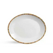 White with Bamboo Trim Dinner Set JJ Crown Design